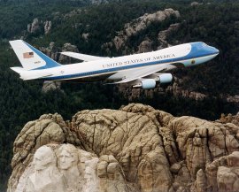 http://commons.wikimedia.org/wiki/File:Air_Force_One_over_Mt._Rushmore.jpg