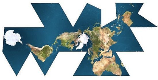 http://en.wikipedia.org/wiki/Image:Dymaxion_map_unfolded.png
