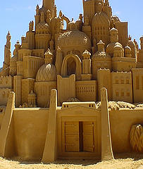 http://commons.wikimedia.org/wiki/File:Sand_sculpture.jpg