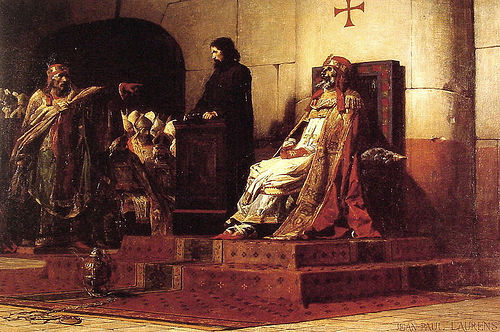 http://commons.wikimedia.org/wiki/Image:Jean_Paul_Laurens_Le_Pape_Formose_et_Etienne_VII_1870.jpg