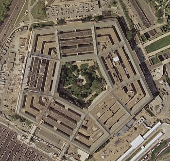 http://commons.wikimedia.org/wiki/File:Pentagon_satellite_image.jpg