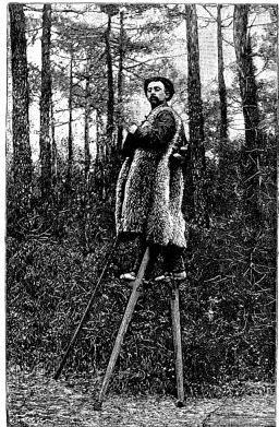 http://en.wikipedia.org/wiki/Image:Sylvain_Dornon%2C_the_stilt_walker_of_Landes_-_Project_Gutenberg_eText_13640.jpg