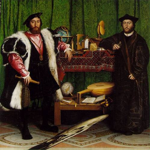 http://en.wikipedia.org/wiki/Image:Holbein_Ambassadors.jpg