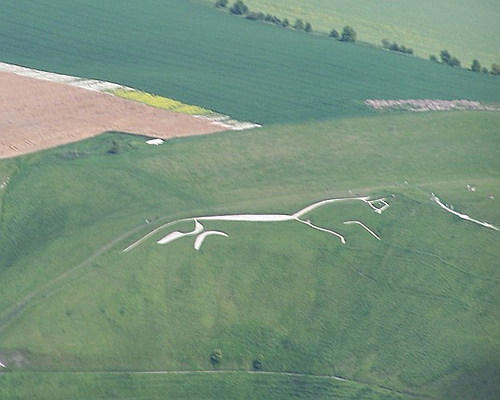 http://commons.wikimedia.org/wiki/File:White_horse_from_air.jpg
