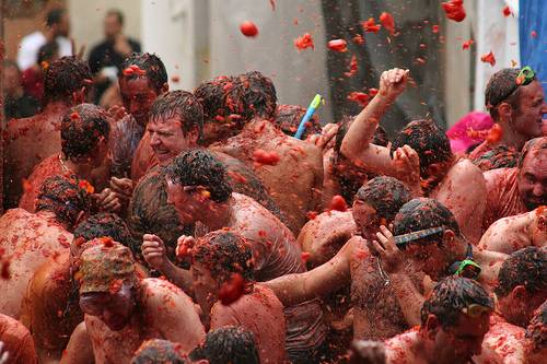 http://commons.wikimedia.org/wiki/File:Tomatina.jpg