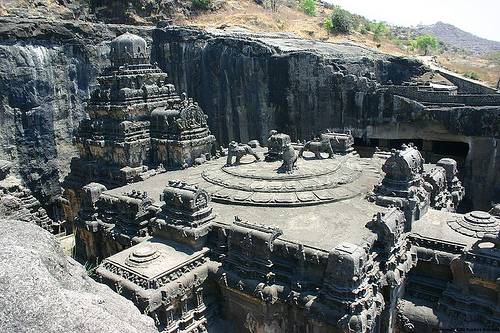 http://commons.wikimedia.org/wiki/File:Ellora_cave16_001.jpg