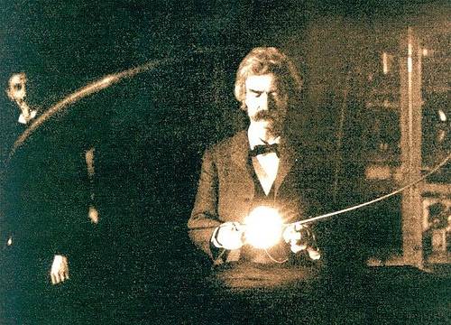 http://en.wikipedia.org/wiki/Image:Twain_in_Tesla%27s_Lab.jpg