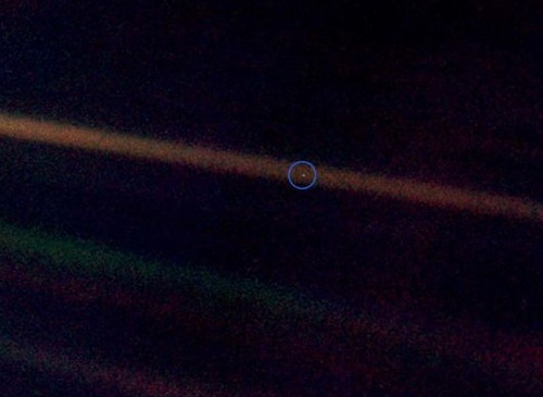 Of the “pale blue dot,” 