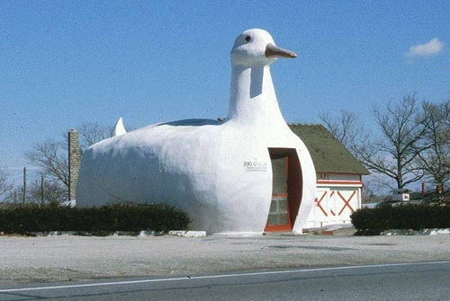 http://commons.wikimedia.org/wiki/File:The_Big_Duck.JPG