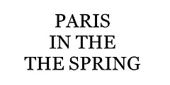 paris in the the spring