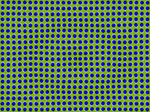 http://en.wikipedia.org/wiki/Image:Anomalous_motion_illusion1.png