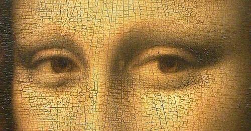 http://commons.wikimedia.org/wiki/File:Mona_Lisa_detail_eyes.jpg
