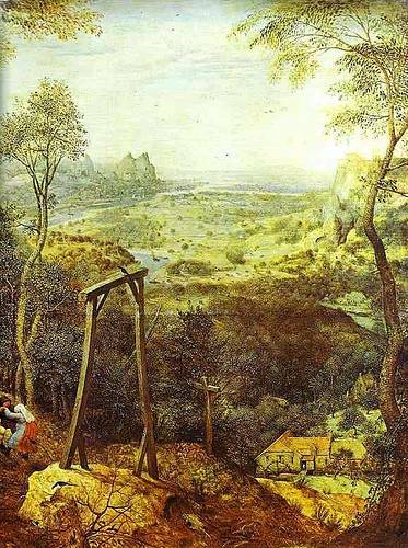 http://commons.wikimedia.org/wiki/Image:Pieter_Bruegel_the_Elder-_The_Magpie_on_the_Gallows_-_detail.JPG
