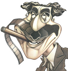 http://commons.wikimedia.org/wiki/File:GrouchoCaricature.jpg"