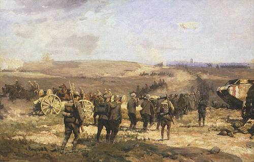 http://commons.wikimedia.org/wiki/File:8th_August_1918_(Will_Longstaff).jpg