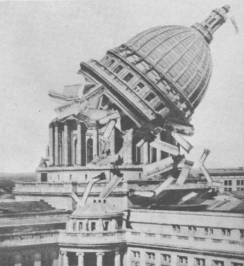 wisconsin state capitol dome collapse hoax