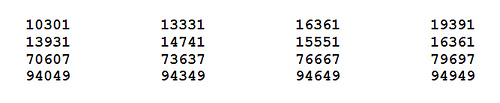 palindromic primes in arithmetic progression 1