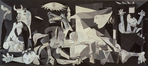 http://en.wikipedia.org/wiki/File:PicassoGuernica.jpg