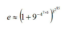 http://mathworld.wolfram.com/eApproximations.html
