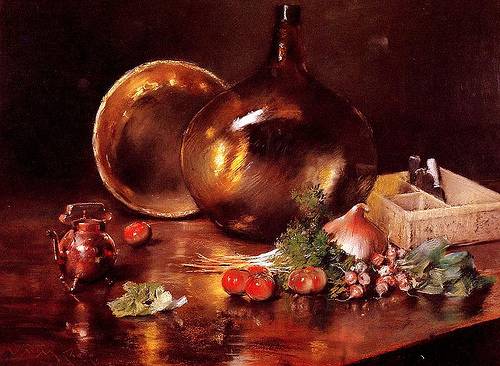 http://commons.wikimedia.org/wiki/File:Chase_William_Merritt_Still_Life_Brass_and_Glass_1888.jpg