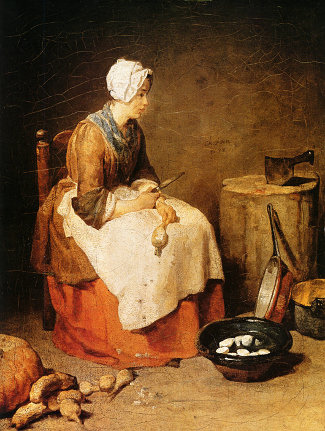 http://commons.wikimedia.org/wiki/File:The_kitchen_maid_by_Jean-Baptiste_Simeon.jpg