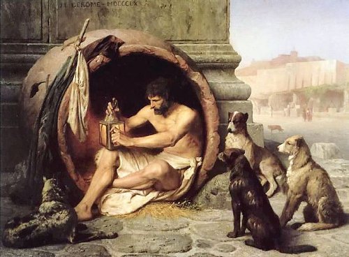 http://commons.wikimedia.org/wiki/File:Gerome_-_Diogenes.jpg