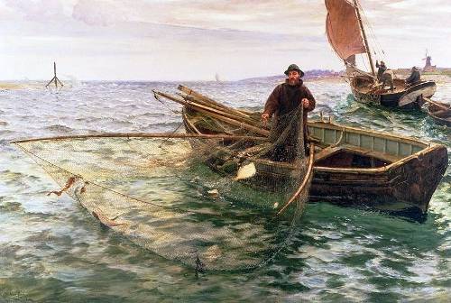 http://commons.wikimedia.org/wiki/File:Charles_Napier_Hemy_-_The_Fisherman_1888.jpg