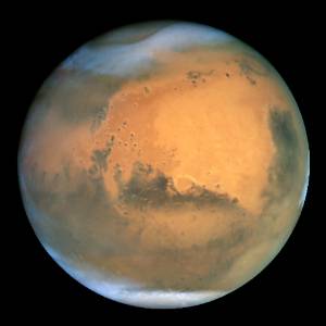 http://commons.wikimedia.org/wiki/File:Mars_Hubble.jpg