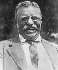 http://commons.wikimedia.org/wiki/File:Theodore_Roosevelt_laughing.jpg