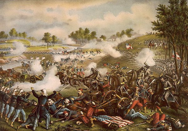 http://commons.wikimedia.org/wiki/File:First_Battle_of_Bull_Run_Kurz_%26_Allison.jpg