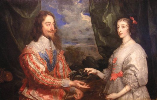 http://commons.wikimedia.org/wiki/File:Van_Dyck_Charles_I_and_Henrietta.JPG