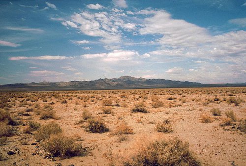 http://commons.wikimedia.org/wiki/File:Death_Valley,19820816,Desert,incoming_near_Shoshones.jpg