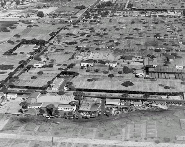 burbank lockheed plant camouflaged