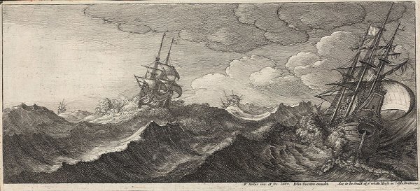 http://commons.wikimedia.org/wiki/File:Wenceslas_Hollar_-_Warship_in_the_trough_of_a_wave_(State_1).jpg