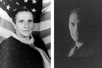 http://commons.wikimedia.org/wiki/File:Gertrude_Stein_1935-01-04.jpg