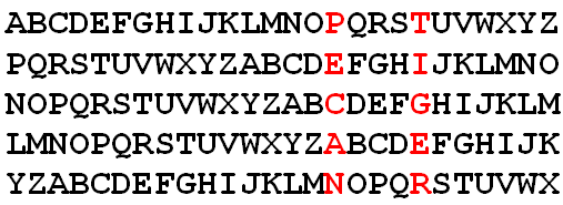 pecan-tiger lettershift
