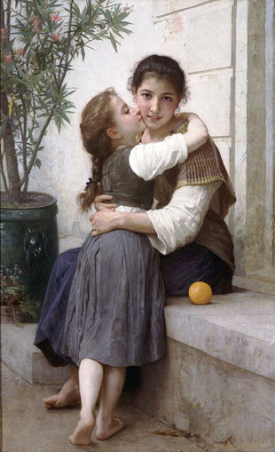 http://commons.wikimedia.org/wiki/File:William-Adolphe_Bouguereau_(1825-1905)_-_A_Little_Coaxing_(1890).jpg