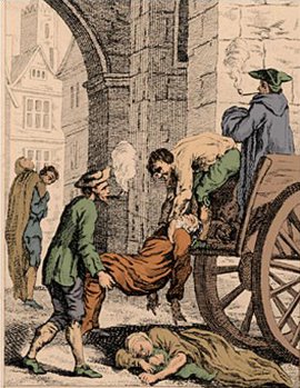 http://commons.wikimedia.org/wiki/File:Great_plague_of_london-1665.jpg