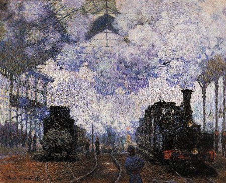 http://commons.wikimedia.org/wiki/File:Claude_Monet_-_The_Gare_Saint-Lazare,_Arrival_of_a_Train.jpg