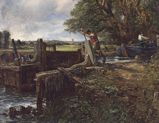 http://commons.wikimedia.org/wiki/File:John_Constable_-_The_Lock.jpg