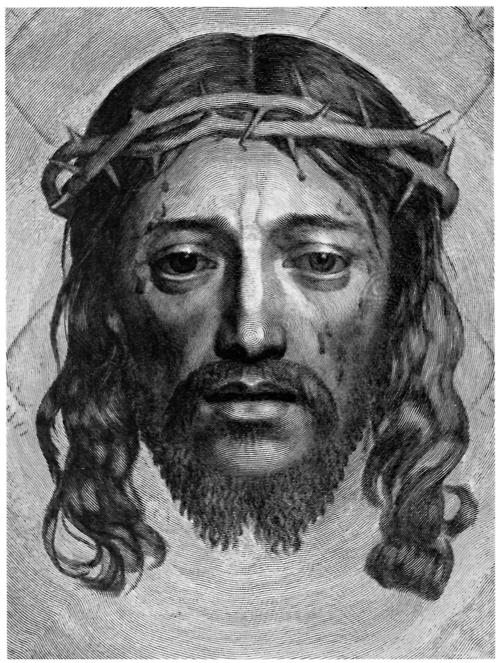 http://commons.wikimedia.org/wiki/File:Claude_Mellan_-_Face_of_Christ_-_WGA14764.jpg