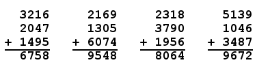 number squares