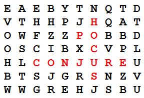 pi alphabet grid