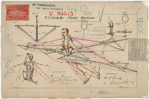 http://commons.wikimedia.org/wiki/File:Patent_Drawing_for_a_Flying_Machine,_10-05-1869_-_10-05-1869.jpg