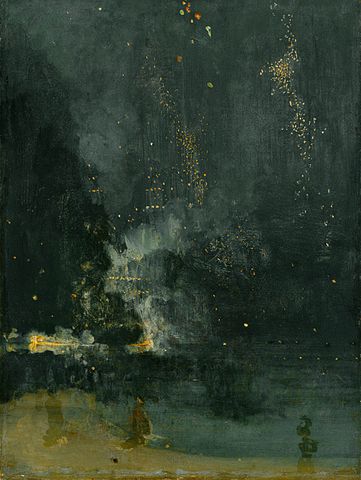 http://commons.wikimedia.org/wiki/File:Whistler-Nocturne_in_black_and_gold.jpg