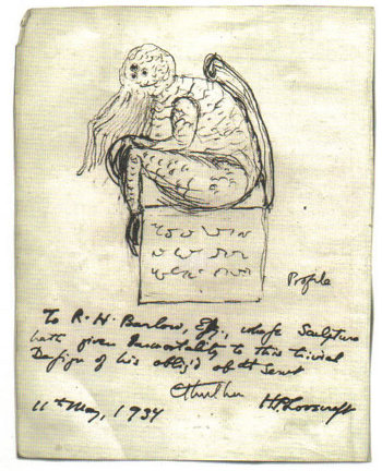 http://commons.wikimedia.org/wiki/File:Cthulhu_sketch_by_Lovecraft.jpg