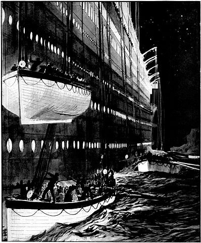 http://commons.wikimedia.org/wiki/File:Leaving_the_sinking_liner.jpg