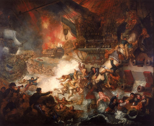 http://commons.wikimedia.org/wiki/File:Mather_Brown_-_Battle_of_the_Nile.jpg