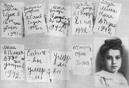 http://commons.wikimedia.org/wiki/File:Tanya_Savicheva_Diary.jpg