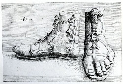 http://commons.wikimedia.org/wiki/File:Hirschvogel_Sandals.jpg